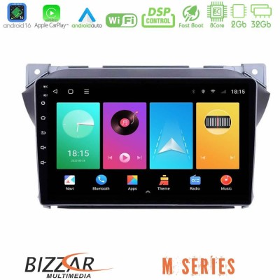Bizzar M Series 8Core Android16 2+32GB  Suzuki Alto amp; Nissan Pixo Navigation Multimedia Tablet 9