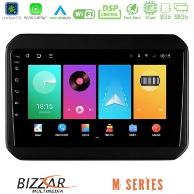 Bizzar M Series 8Core Android16 2+32GB  Suzuki Ignis Navigation Multimedia Tablet 9