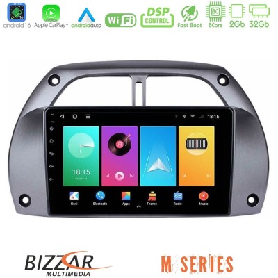Bizzar M Series 8Core Android16 2+32GB  Toyota RAV4 2001 - 2006 Navigation Multimedia Tablet 9
