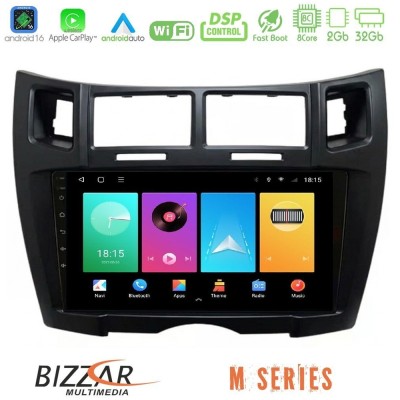 Bizzar M Series 8Core Android16 2+32GB  Toyota Yaris Navigation Multimedia Tablet 9