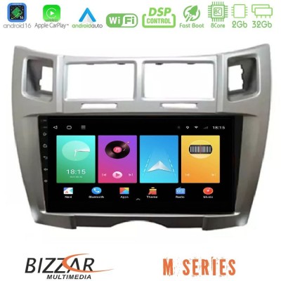Bizzar M Series 8Core Android16 2+32GB  Toyota Yaris Navigation Multimedia Tablet 9