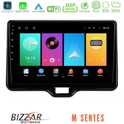 Bizzar M Series 8Core Android16 2+32GB Toyota Yaris Cross RHD 2020-> (Low Version) Navigation Multimedia Tablet 9