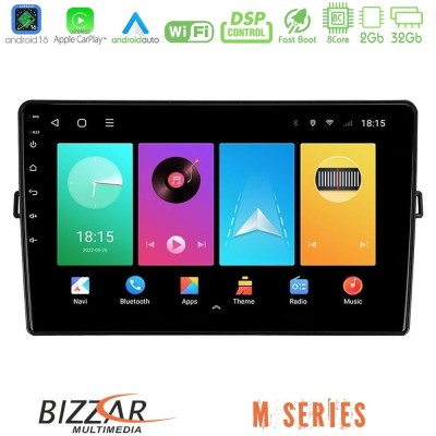 Bizzar M Series 8Core Android16 2+32GB  Toyota Auris Navigation Multimedia Tablet 10