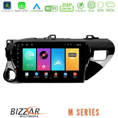 Bizzar M Series 8Core Android16 2+32GB  Toyota Hilux 2017-2021 Navigation Multimedia Tablet 10