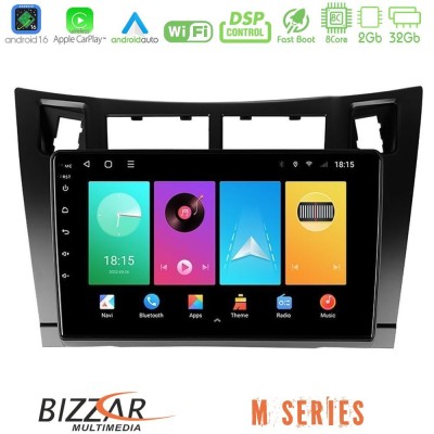 Bizzar M Series 8Core Android16 2+32GB  Toyota Yaris Navigation Multimedia Tablet 9