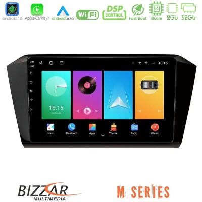 Bizzar M Series 8Core Android16 2+32GB  VW Passat Navigation Multimedia Tablet 10