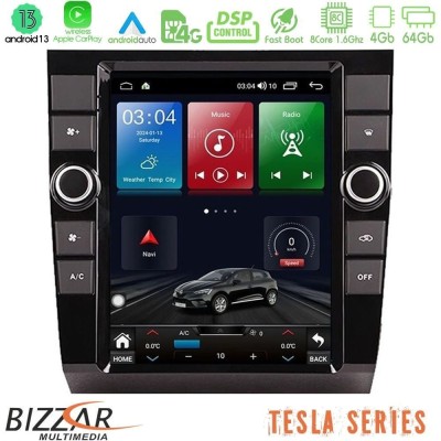 Bizzar Tesla Series 8Core Android13 4+64GB Audi A4 Navigation Multimedia Tablet 9.7