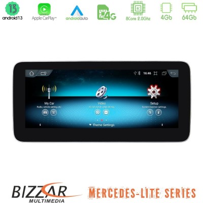 Bizzar Lite Series Mercedes E Class NTG5.0 Android13 8Core (4+64GB) Navigation Multimedia 10.25