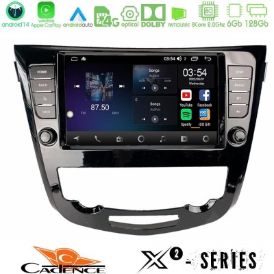 Cadence X2 Series 8Core Android14 6+128GB  Nissan Qashqai J11 (AUTO A/C) Navigation Multimedia Tablet 9