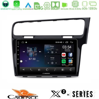 Cadence X2 Series 8Core Android14 6+128GB  VW GOLF 7 RHD Navigation Multimedia Tablet 10