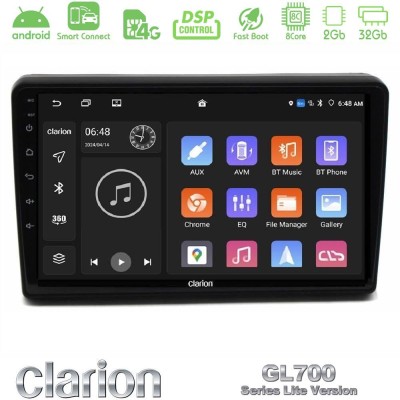 Clarion GL700 Lite Series 8Core Android ClarionOS 2+32GB Citroen C5 2008-2019 Navigation Multimedia Tablet 10