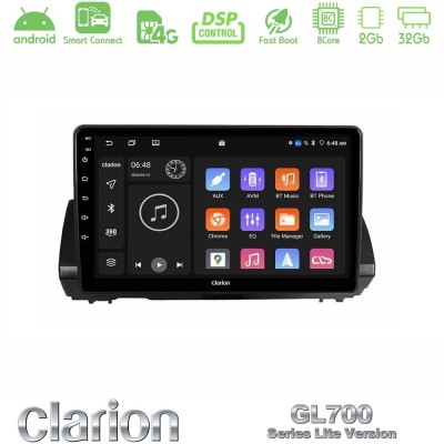 Clarion GL700 Lite Series 8Core Android ClarionOS 2+32GB Dacia Sandero/Logan/Jogger 2022-> Navigation Multimedia Tablet 9