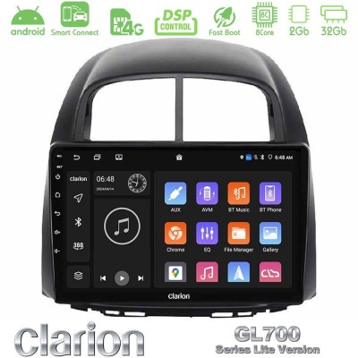 Clarion GL700 Lite Series 8Core Android ClarionOS 2+32GB Daihatsu Sirion/Subaru Justy Navigation Multimedia Tablet 10