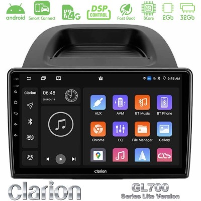Clarion GL700 Lite Series 8Core Android ClarionOS 2+32GB Ford Ecosport 2018-2020 Navigation Multimedia Tablet 10