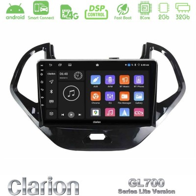 Clarion GL700 Lite Series 8Core Android ClarionOS 2+32GB Ford Ka 2016-2020 Navigation Multimedia Tablet 9