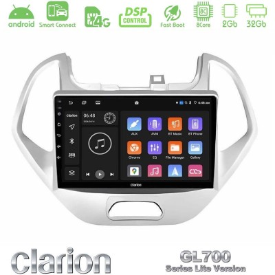 Clarion GL700 Lite Series 8Core Android ClarionOS 2+32GB Ford KA 2016-2020 Navigation Multimedia Tablet 9