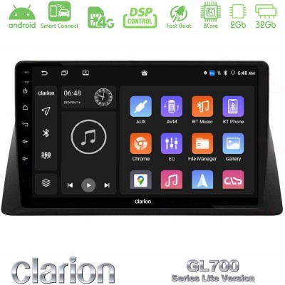 Clarion GL700 Lite Series Honda WR-V 2024-> 8Core Android ClarionOS 2+32GB Navigation Multimedia Tablet 10