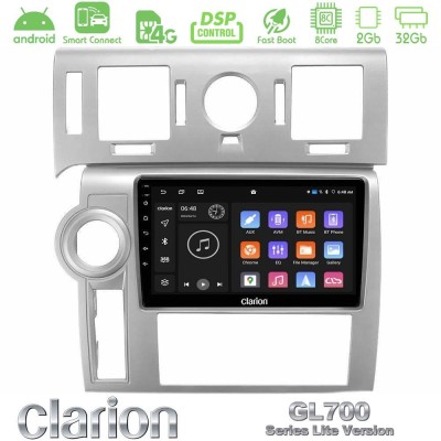 Clarion GL700 Lite Series 8Core Android ClarionOS 2+32GB Hummer H2 2008-2009 Navigation Multimedia Tablet 9