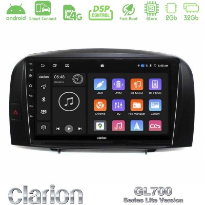 Clarion GL700 Lite Series 8Core Android ClarionOS 2+32GB Hyundai Sonata 2005-2009 Navigation Multimedia Tablet 10