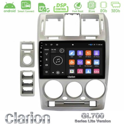 Clarion GL700 Lite Series Hyundai Getz 2002-2009 8Core Android ClarionOS 2+32GB Navigation Multimedia Tablet 9