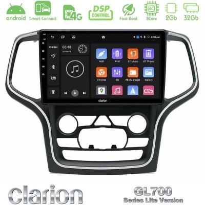 Clarion GL700 Lite Series 8Core Android ClarionOS 2+32GB Jeep Grand Cherokee 2014-2020 Navigation Multimedia Tablet 10