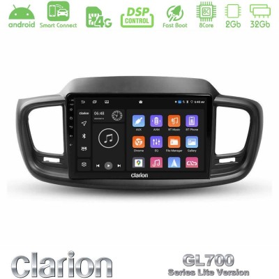 Clarion GL700 Lite Series 8Core Android ClarionOS 2+32GB Kia Sorento 2018-2021 Navigation Multimedia Tablet 9