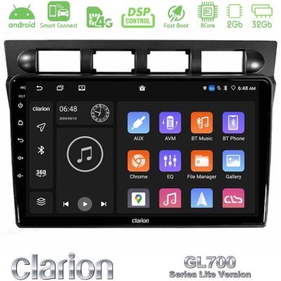 Clarion GL700 Lite Series Kia Picanto 2004-2007 8Core Android ClarionOS 2+32GB Navigation Multimedia Tablet 9