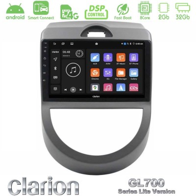 Clarion GL700 Lite Series 8Core Android ClarionOS 2+32GB Kia Soul 2009-2011 Navigation Multimedia Tablet 9