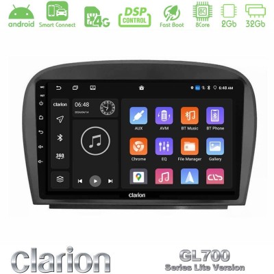 Clarion GL700 Lite Series 8Core Android ClarionOS 2+32GB Mercedes SL Class 2005-2011 Navigation Multimedia Tablet 9