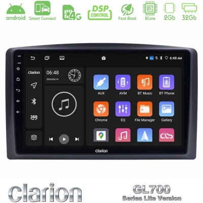 Clarion GL700 Lite Series 8Core Android ClarionOS 2+32GB Mercedes Vito 2015-2021 Navigation Multimedia Tablet 10