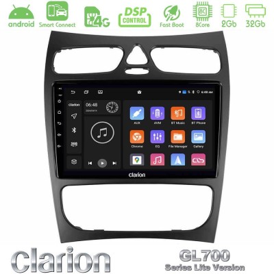 Clarion GL700 Lite Series 8Core Android ClarionOS 2+32GB Mercedes CLK Class W209 2000-2004 Navigation Multimedia Tablet 9
