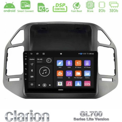 Clarion GL700 Lite Series 8Core Android ClarionOS 2+32GB Mitsubishi Pajero 2002-2006 Navigation Multimedia Tablet 9