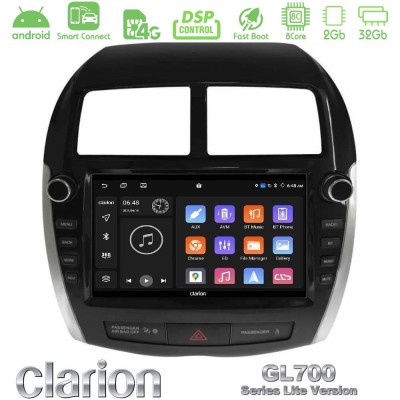 Clarion GL700 Lite Series 8Core Android ClarionOS 2+32GB Mitsubishi ASX 2013-2018 Navigation Multimedia Tablet 9