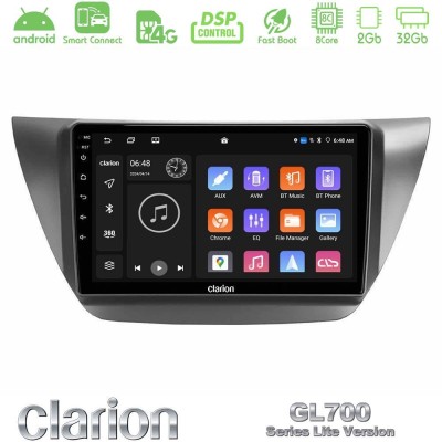 Clarion GL700 Lite Series 8Core Android ClarionOS 2+32GB Mitsubishi Lancer 2004 – 2008 Navigation Multimedia Tablet 9