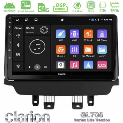 Clarion GL700 Lite Series 8Core Android ClarionOS 2+32GB Mazda 2 2014-2021 Navigation Multimedia Tablet 9