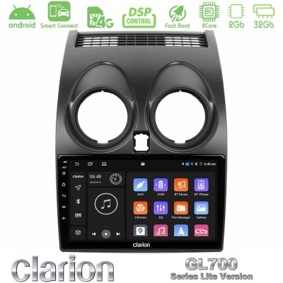 Clarion GL700 Lite Series 8Core Android ClarionOS 2+32GB Nissan Qashqai J10 Navigation Multimedia Tablet 9