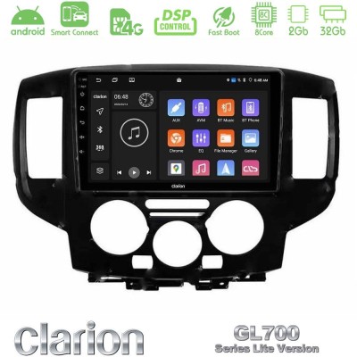 Clarion GL700 Lite Series 8Core Android ClarionOS 2+32GB Nissan NV200 2009 – 2019 Navigation Multimedia Tablet 9