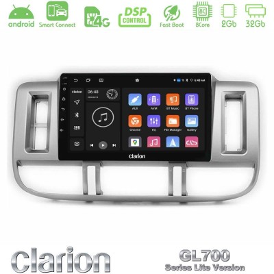 Clarion GL700 Lite Series 8Core Android ClarionOS 2+32GB Nissan X-Trail (T30) 2000-2003 Navigation Multimedia Tablet 9