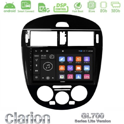 Clarion GL700 Lite Series 8Core Android ClarionOS 2+32GB Nissan Pulsar 2015-2018 (Manual A/C) Navigation Multimedia Tablet 9