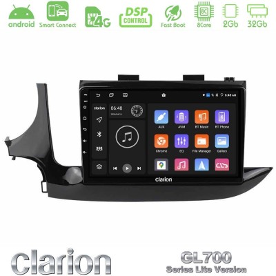 Clarion GL700 Lite Series 8Core Android ClarionOS 2+32GB Opel Mokka 2016-2020 Navigation Multimedia Tablet 9