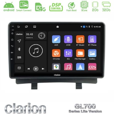 Clarion GL700 Lite Series 8Core Android ClarionOS 2+32GB Opel Zafira Navigation Multimedia Tablet 9