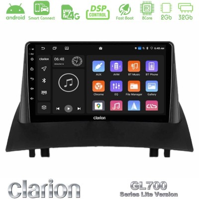 Clarion GL700 Lite Series 8Core Android ClarionOS 2+32GB Renault Megane 2 2002-2008 Navigation Multimedia Tablet 9