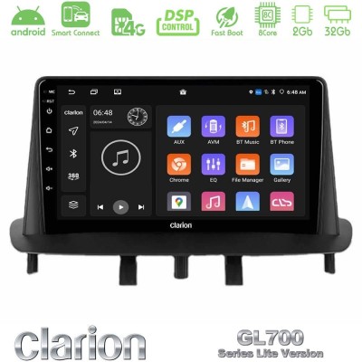 Clarion GL700 Lite Series 8Core Android ClarionOS 2+32GB Renault Megane 3 2009-2015 Navigation Multimedia Tablet 9