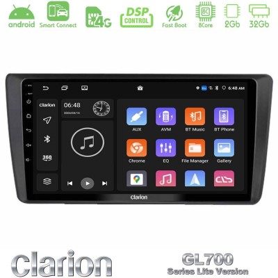 Clarion GL700 Lite Series Skoda Octavia 2004-2012 8Core Android ClarionOS 2+32GB Navigation Multimedia Tablet 9
