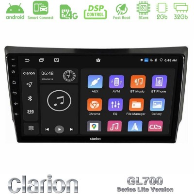 Clarion GL700 Lite Series 8Core Android ClarionOS 2+32GB Ssangyong Rexton 2002-2006 Navigation Multimedia Tablet 9