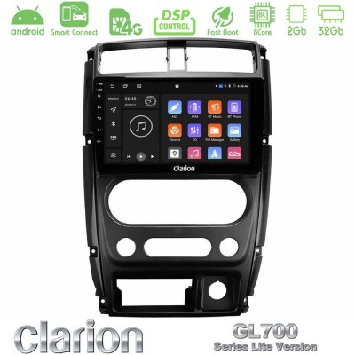 Clarion GL700 Lite Series 8Core Android ClarionOS 2+32GB Suzuki Jimny 2007-2017 Navigation Multimedia Tablet 9