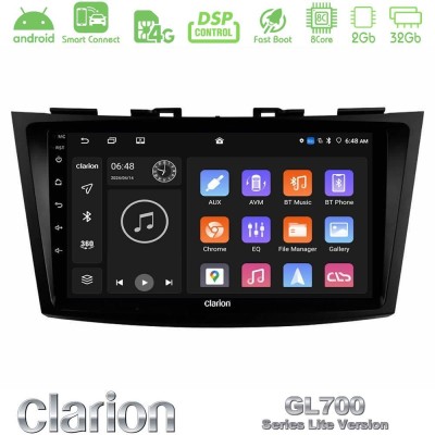 Clarion GL700 Lite Series 8Core Android ClarionOS 2+32GB Suzuki Swift 2011-2016 Navigation Multimedia Tablet 9