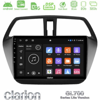 Clarion GL700 Lite Series 8Core Android ClarionOS 2+32GB Suzuki SX4 S-Cross Navigation Multimedia Tablet 9