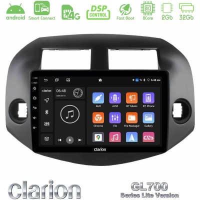 Clarion GL700 Lite Series 8Core Android ClarionOS 2+32GB Toyota Rav4 2006-2012 Navigation Multimedia Tablet 10