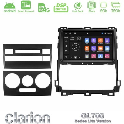 Clarion GL700 Lite Series 8Core Android ClarionOS 2+32GB Toyota Land Cruiser J120 2002-2009 Navigation Multimedia Tablet 9